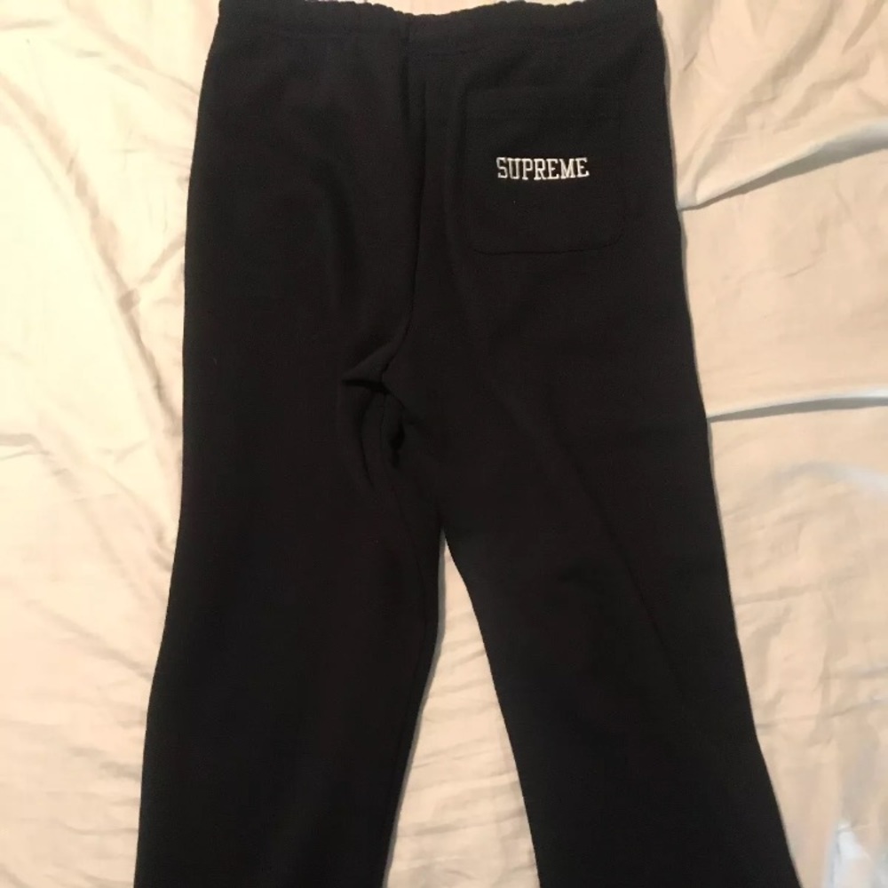 Supreme Champion Stacked C Sweatpants Black Medium